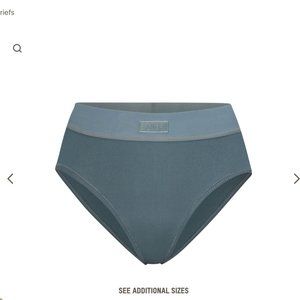SKIMS Cotton Rib Brief Bundle (2) - Kyanite and Light Heather Grey